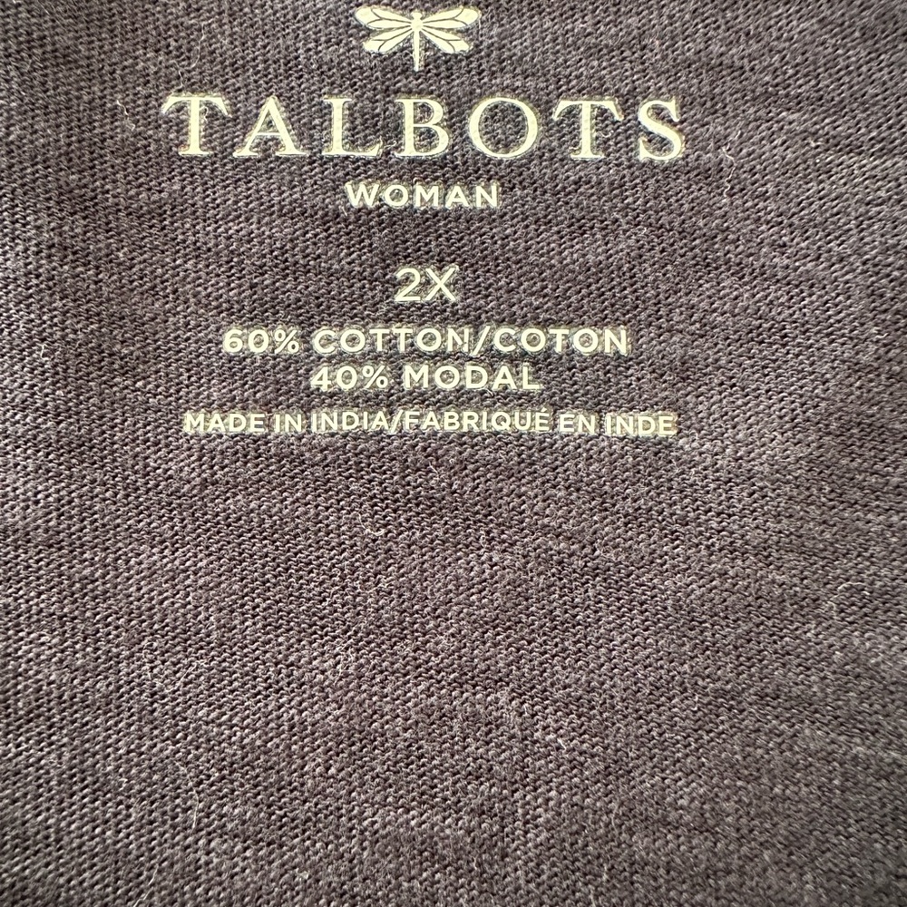 Talbots Navy Tunic 2x - Picture 5 of 5